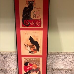 Vintage Cat Art Wall Decor